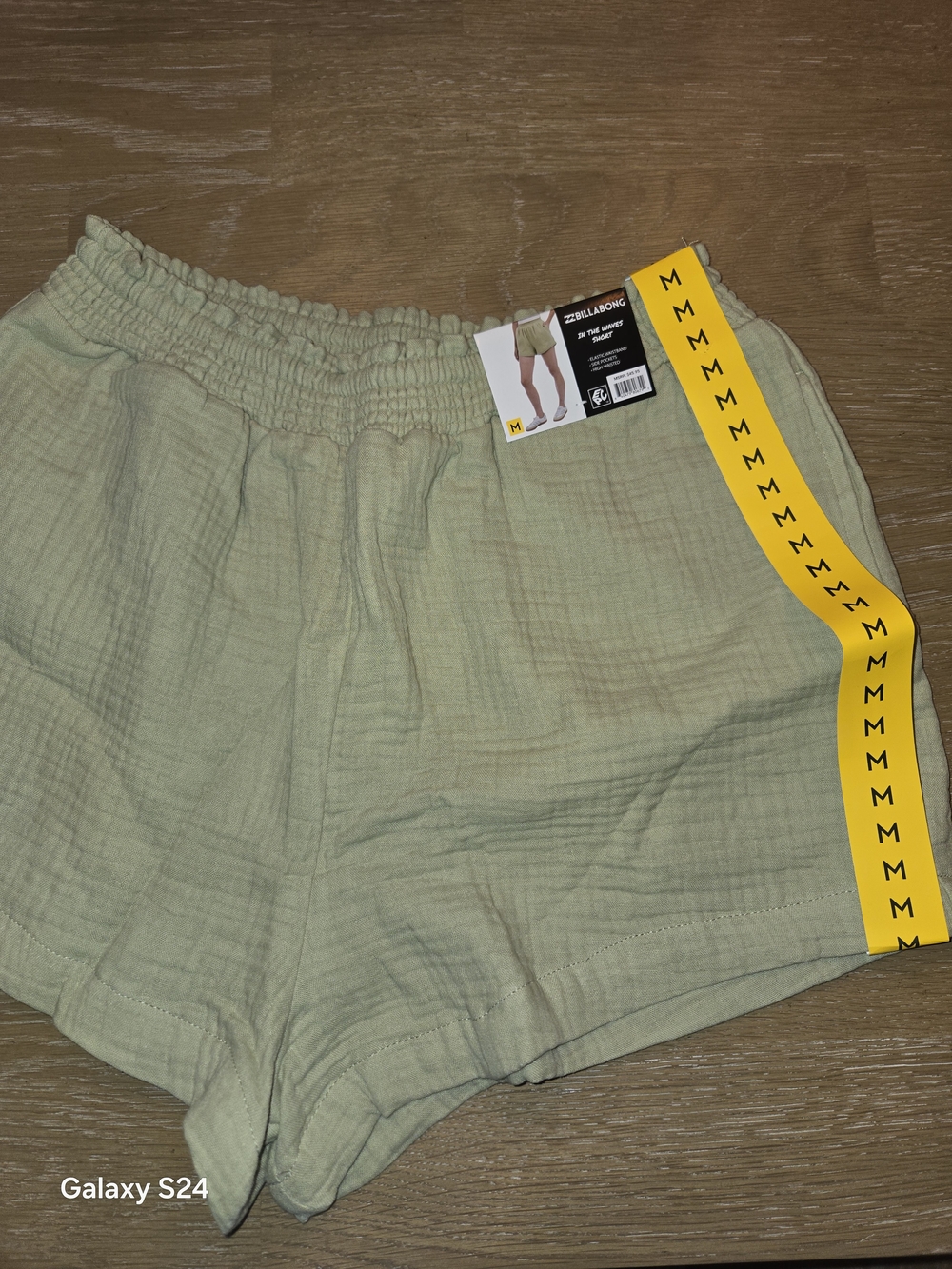 Billabong Women's Light Sage In The Waves Pull-On Shorts Sz M New